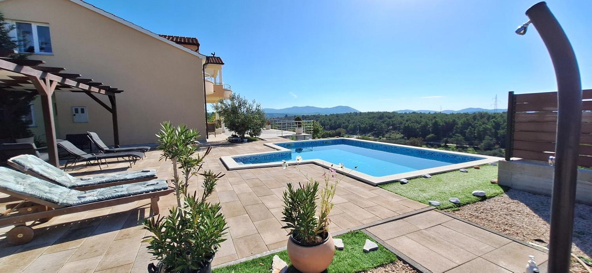 Villa Scolopax Rusticola Skradin With Heated Pool Exterior photo